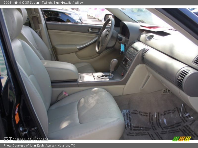 Twilight Blue Metallic / Willow 2003 Infiniti G 35 Sedan