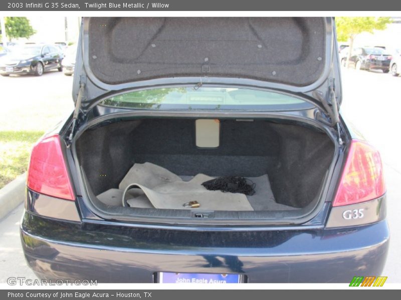 Twilight Blue Metallic / Willow 2003 Infiniti G 35 Sedan