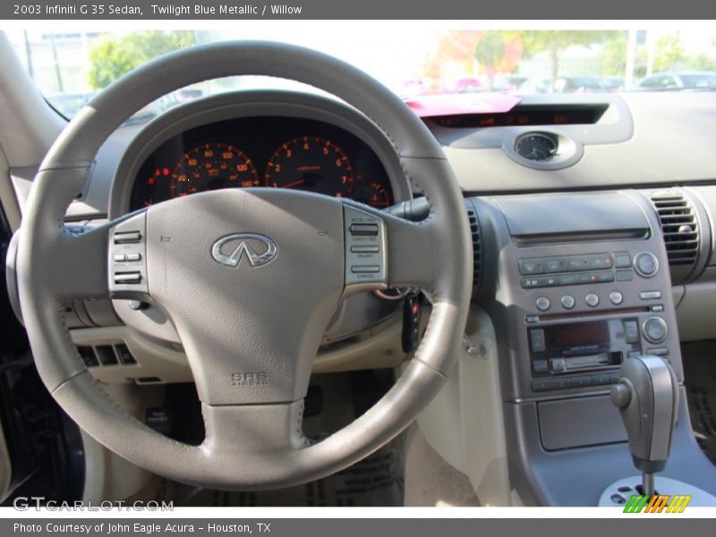 Twilight Blue Metallic / Willow 2003 Infiniti G 35 Sedan