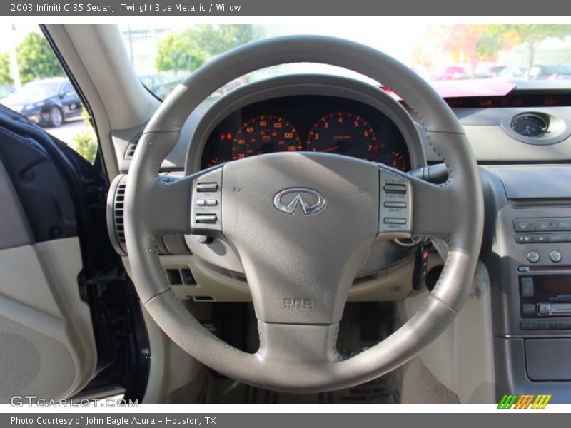 Twilight Blue Metallic / Willow 2003 Infiniti G 35 Sedan