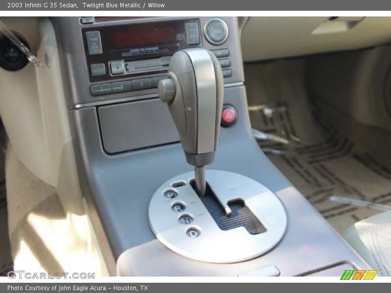 Twilight Blue Metallic / Willow 2003 Infiniti G 35 Sedan