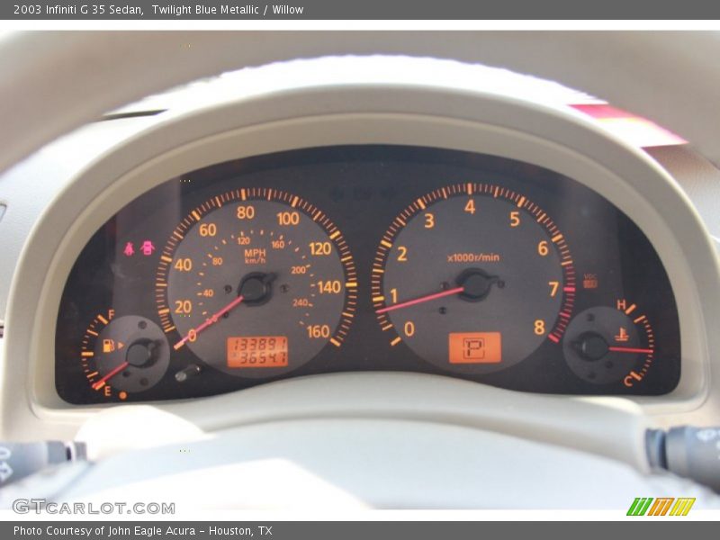 Twilight Blue Metallic / Willow 2003 Infiniti G 35 Sedan