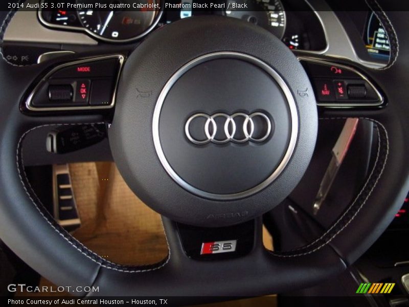 Phantom Black Pearl / Black 2014 Audi S5 3.0T Premium Plus quattro Cabriolet