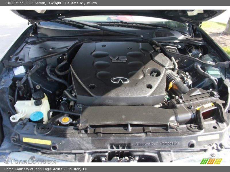 Twilight Blue Metallic / Willow 2003 Infiniti G 35 Sedan
