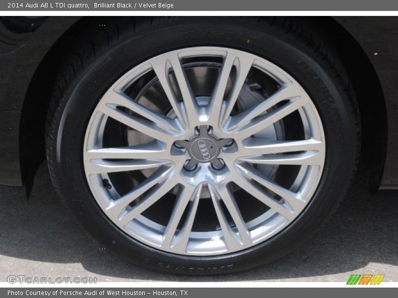 Brilliant Black / Velvet Beige 2014 Audi A8 L TDI quattro