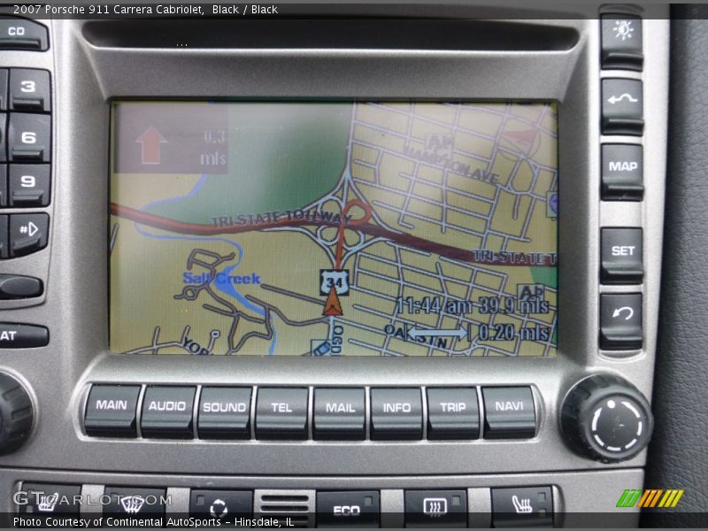 Navigation of 2007 911 Carrera Cabriolet