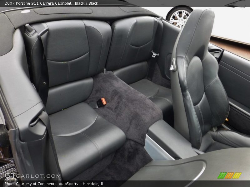 Rear Seat of 2007 911 Carrera Cabriolet