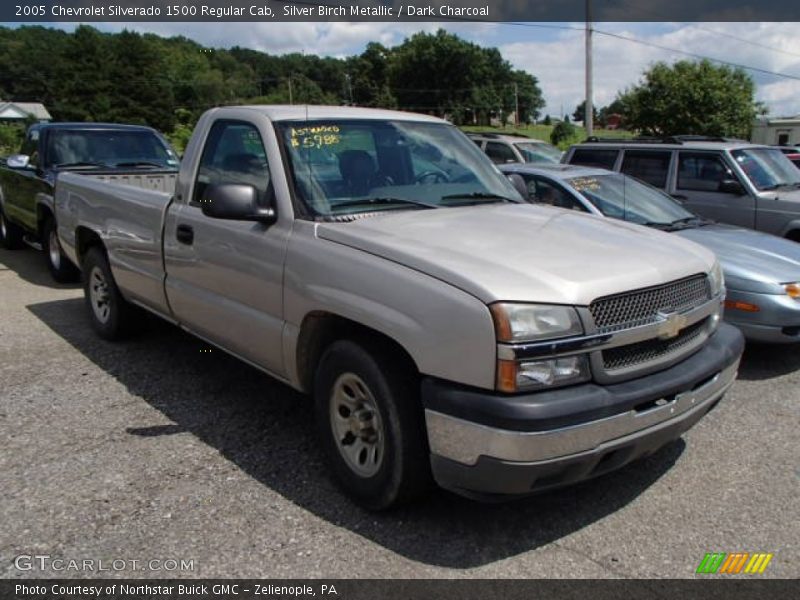 Silver Birch Metallic / Dark Charcoal 2005 Chevrolet Silverado 1500 Regular Cab