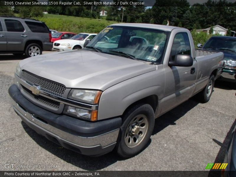 Silver Birch Metallic / Dark Charcoal 2005 Chevrolet Silverado 1500 Regular Cab
