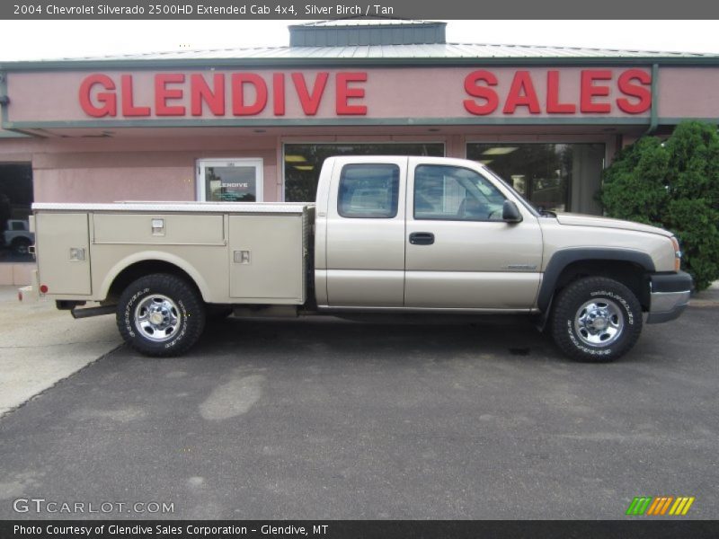 Silver Birch / Tan 2004 Chevrolet Silverado 2500HD Extended Cab 4x4