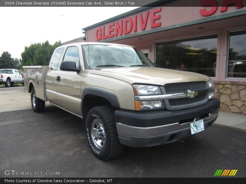 Silver Birch / Tan 2004 Chevrolet Silverado 2500HD Extended Cab 4x4