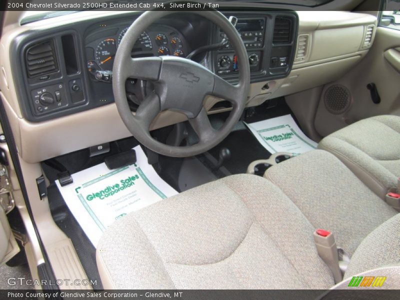 Silver Birch / Tan 2004 Chevrolet Silverado 2500HD Extended Cab 4x4