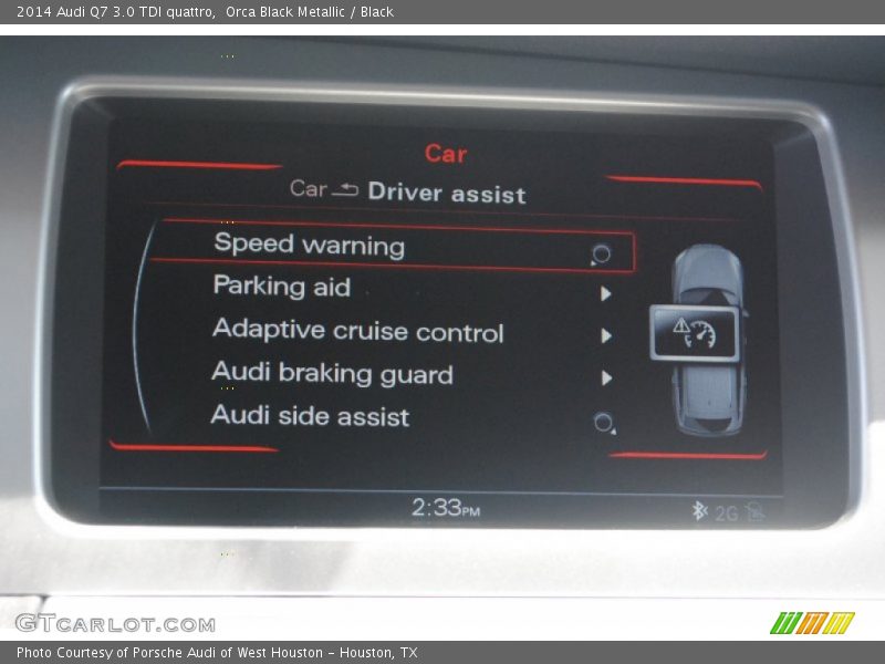 Dashboard of 2014 Q7 3.0 TDI quattro