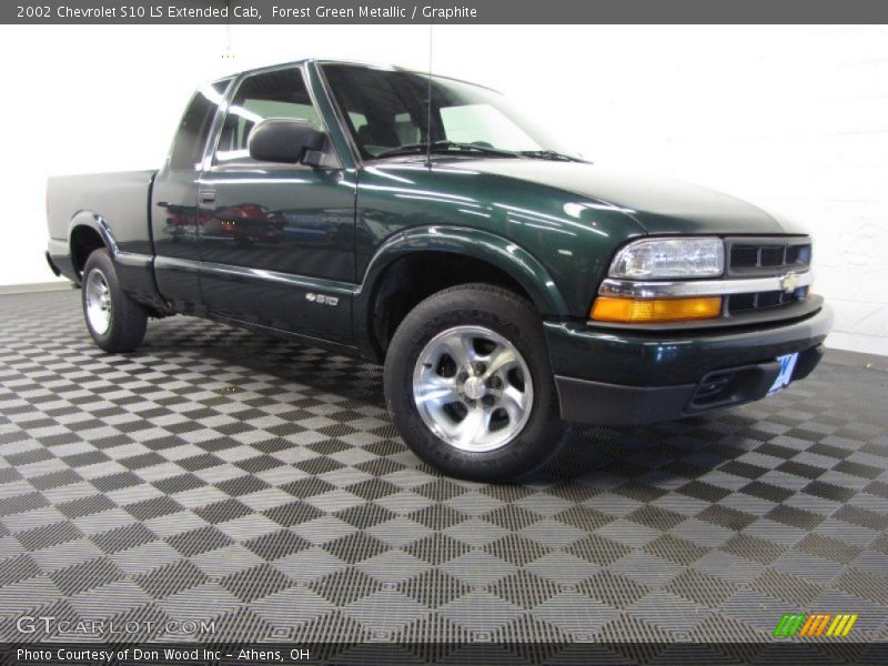 Forest Green Metallic / Graphite 2002 Chevrolet S10 LS Extended Cab