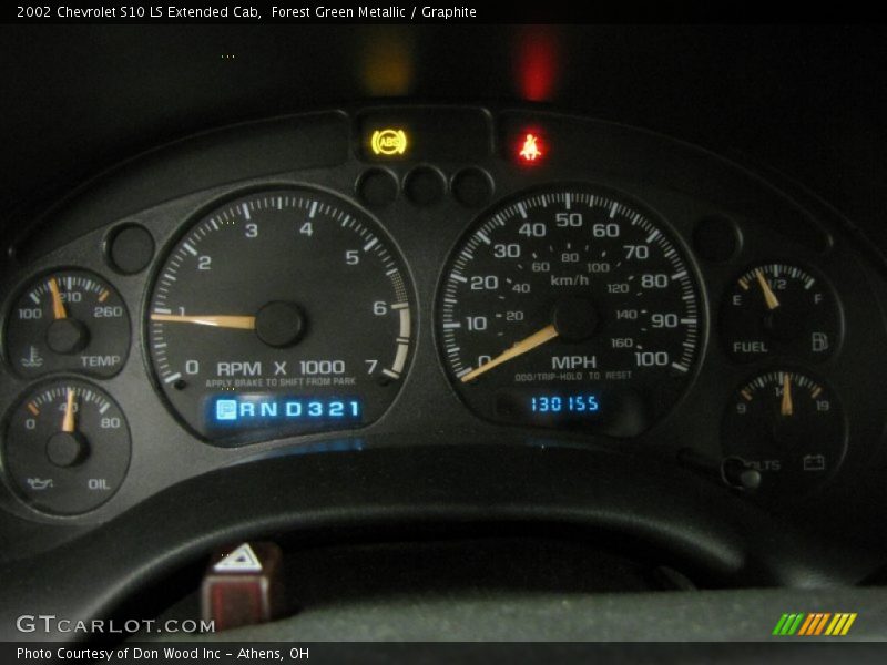 Forest Green Metallic / Graphite 2002 Chevrolet S10 LS Extended Cab