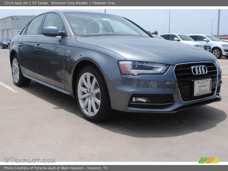 Monsoon Grey Metallic / Titanium Grey 2014 Audi A4 2.0T Sedan