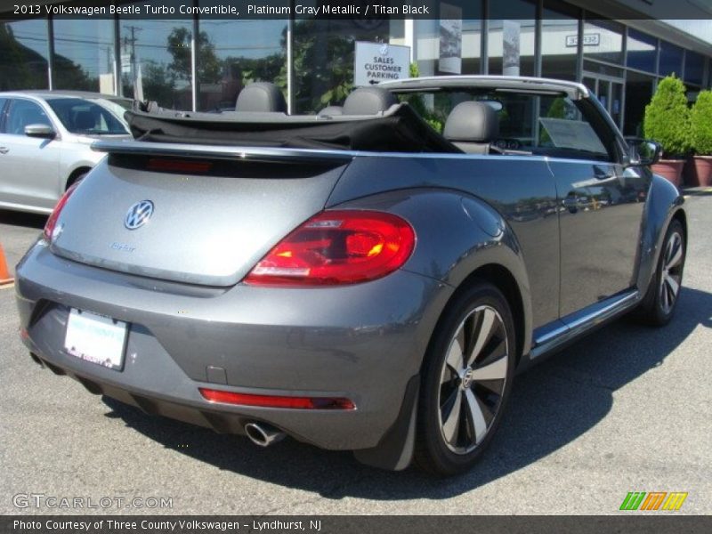 Platinum Gray Metallic / Titan Black 2013 Volkswagen Beetle Turbo Convertible