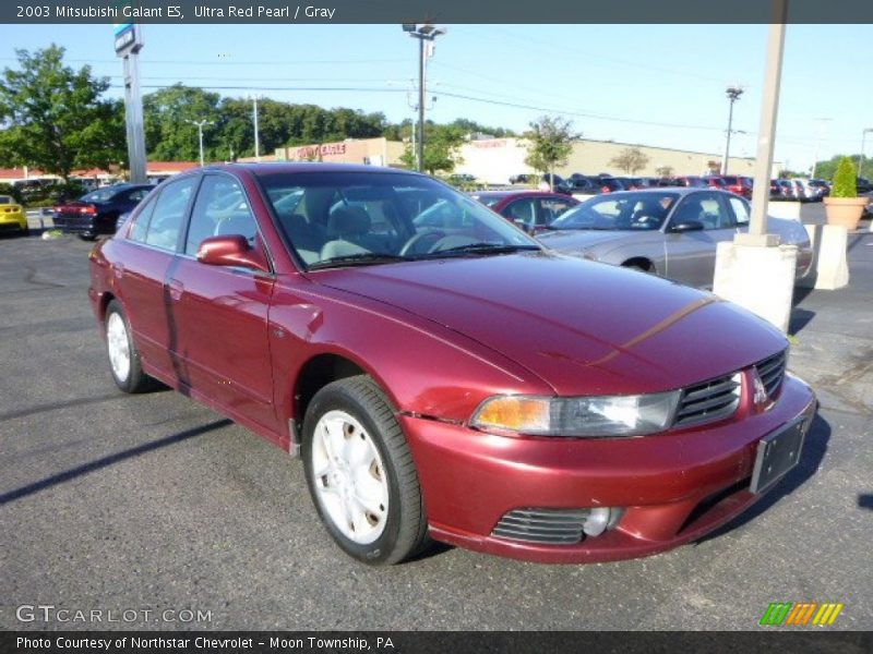 Ultra Red Pearl / Gray 2003 Mitsubishi Galant ES