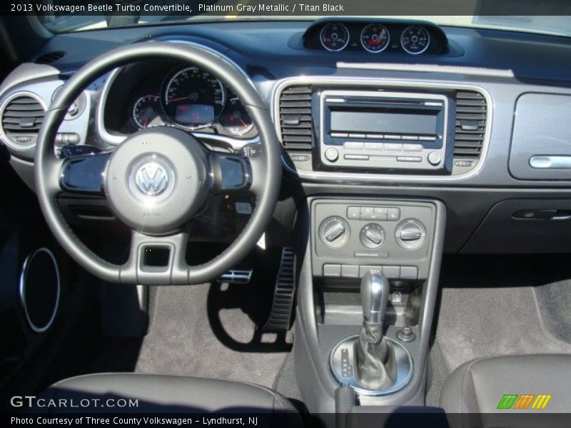 Platinum Gray Metallic / Titan Black 2013 Volkswagen Beetle Turbo Convertible