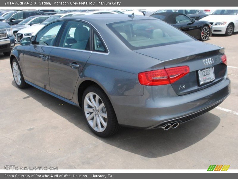 Monsoon Grey Metallic / Titanium Grey 2014 Audi A4 2.0T Sedan