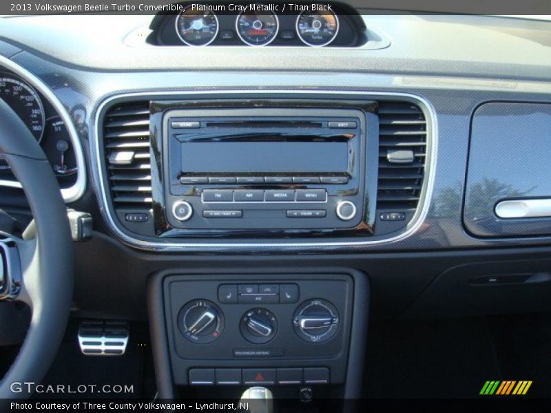 Platinum Gray Metallic / Titan Black 2013 Volkswagen Beetle Turbo Convertible