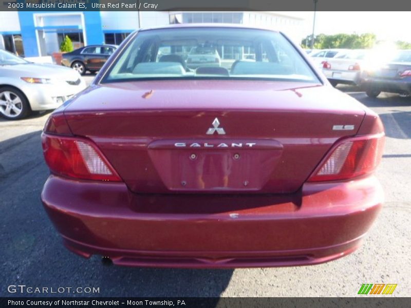 Ultra Red Pearl / Gray 2003 Mitsubishi Galant ES
