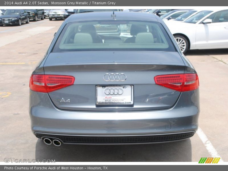 Monsoon Grey Metallic / Titanium Grey 2014 Audi A4 2.0T Sedan