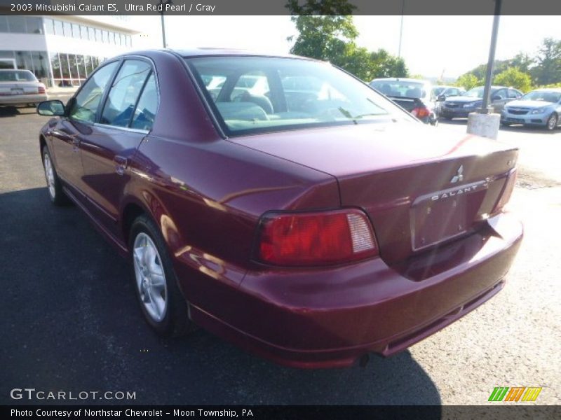 Ultra Red Pearl / Gray 2003 Mitsubishi Galant ES