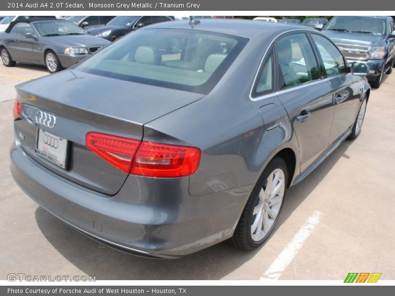 Monsoon Grey Metallic / Titanium Grey 2014 Audi A4 2.0T Sedan
