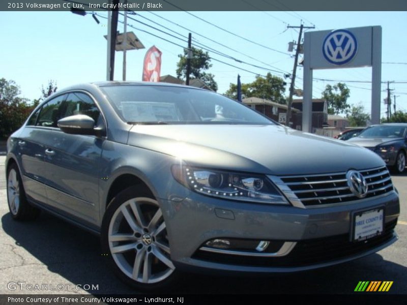 Iron Gray Metallic / Black 2013 Volkswagen CC Lux