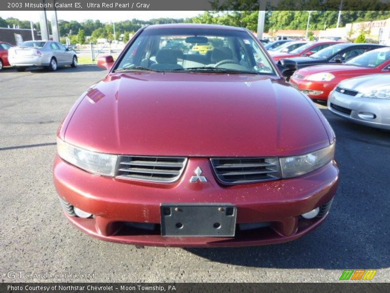 Ultra Red Pearl / Gray 2003 Mitsubishi Galant ES