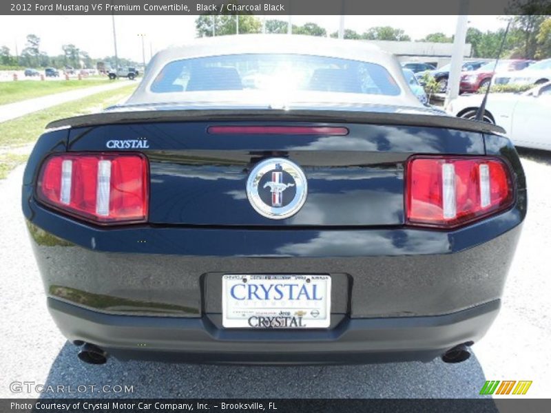 Black / Charcoal Black 2012 Ford Mustang V6 Premium Convertible