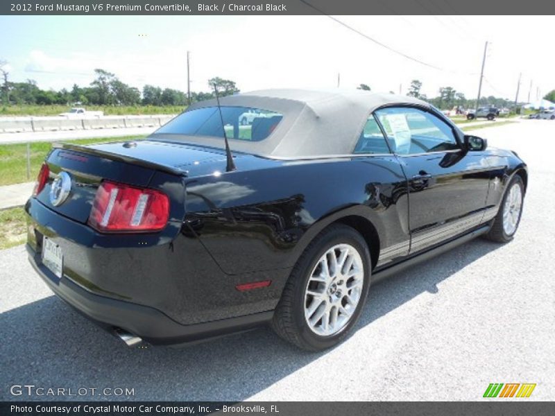 Black / Charcoal Black 2012 Ford Mustang V6 Premium Convertible