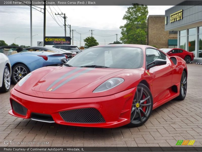 Rosso Corsa (Red) / Black 2008 Ferrari F430 Scuderia Coupe
