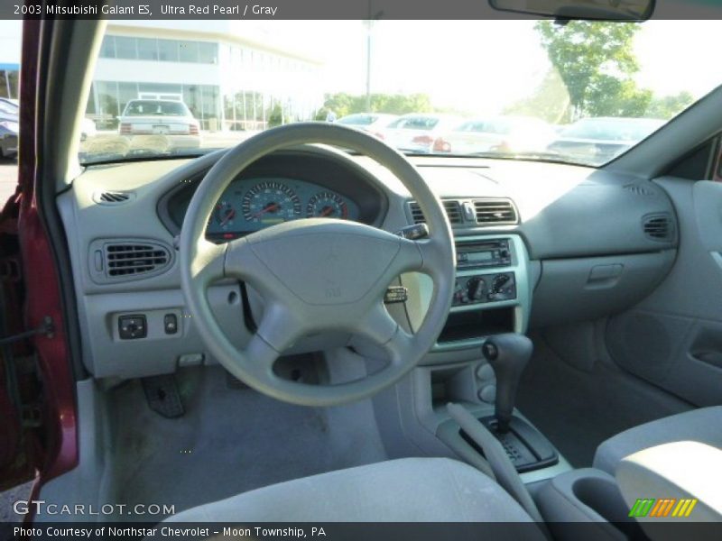 Ultra Red Pearl / Gray 2003 Mitsubishi Galant ES
