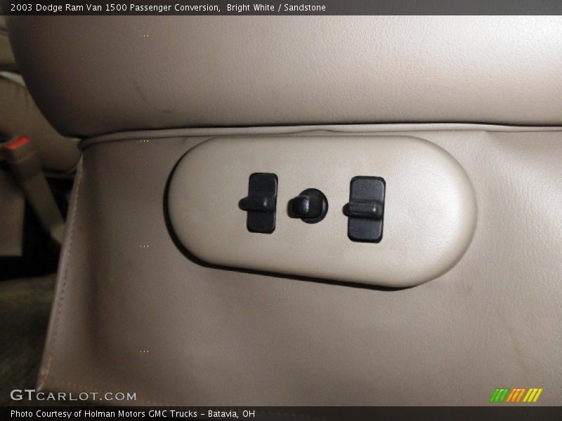 Bright White / Sandstone 2003 Dodge Ram Van 1500 Passenger Conversion