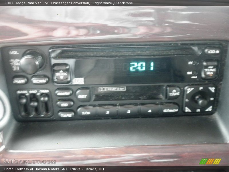 Bright White / Sandstone 2003 Dodge Ram Van 1500 Passenger Conversion