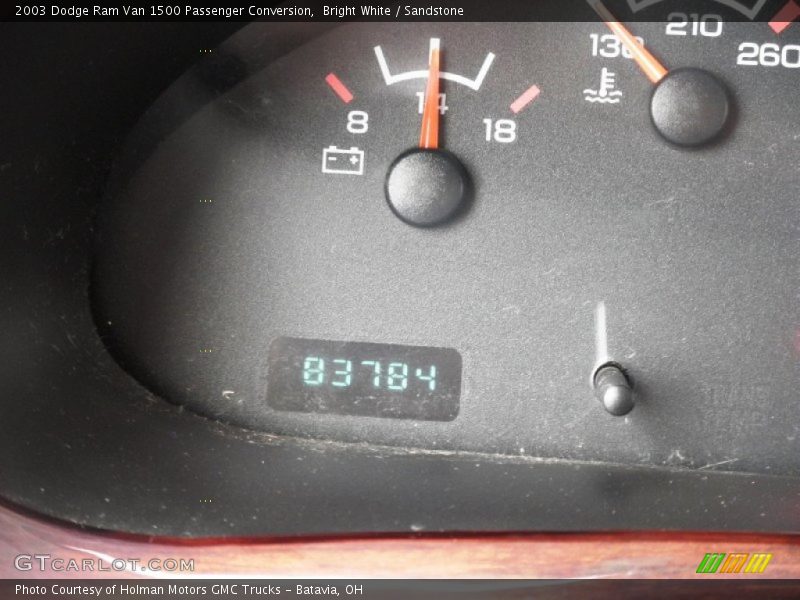 Bright White / Sandstone 2003 Dodge Ram Van 1500 Passenger Conversion