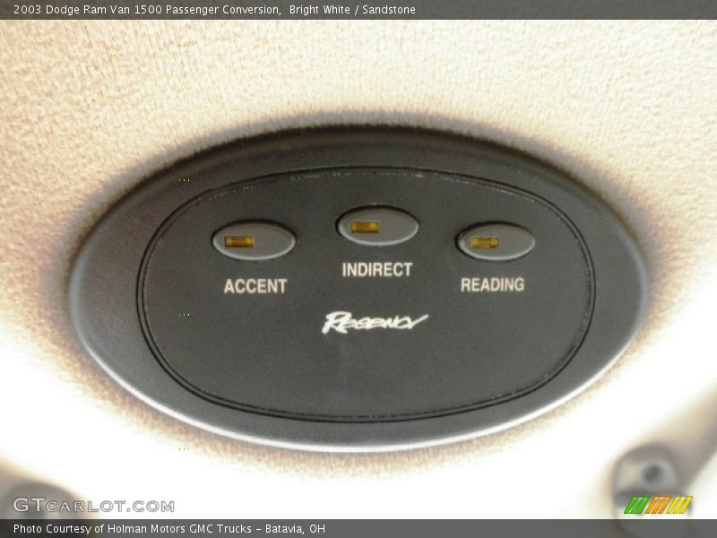 Bright White / Sandstone 2003 Dodge Ram Van 1500 Passenger Conversion