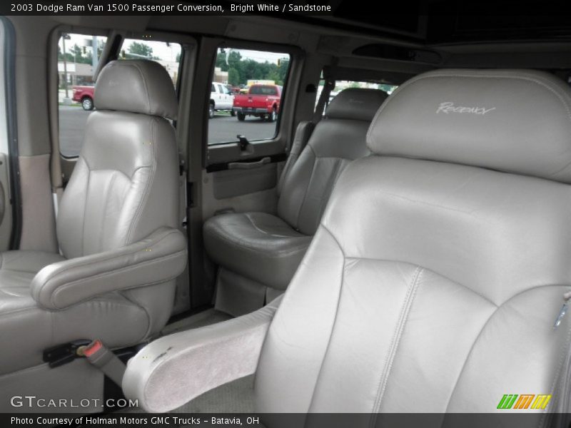 Bright White / Sandstone 2003 Dodge Ram Van 1500 Passenger Conversion