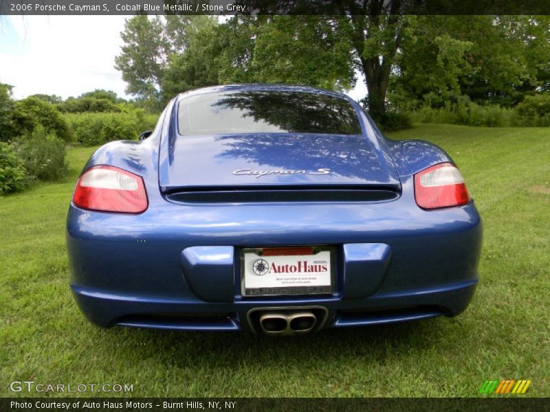 Cobalt Blue Metallic / Stone Grey 2006 Porsche Cayman S