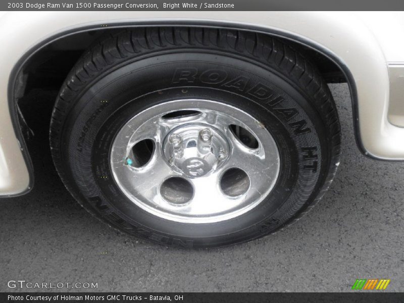 Bright White / Sandstone 2003 Dodge Ram Van 1500 Passenger Conversion