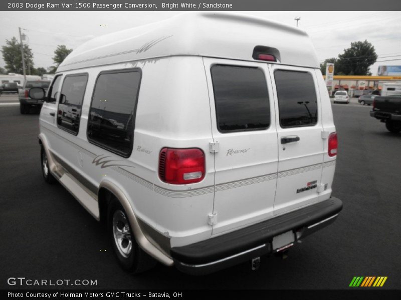Bright White / Sandstone 2003 Dodge Ram Van 1500 Passenger Conversion