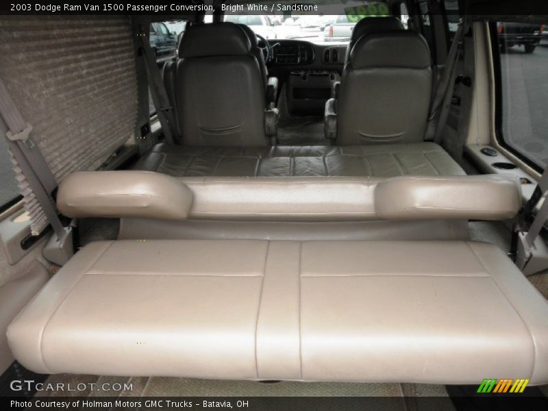 Bright White / Sandstone 2003 Dodge Ram Van 1500 Passenger Conversion