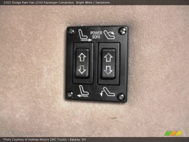 Bright White / Sandstone 2003 Dodge Ram Van 1500 Passenger Conversion