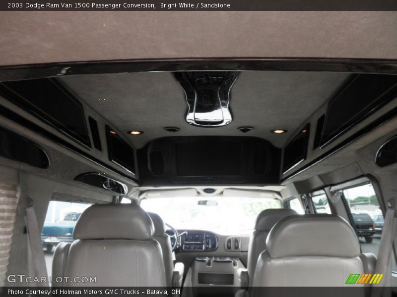 Bright White / Sandstone 2003 Dodge Ram Van 1500 Passenger Conversion