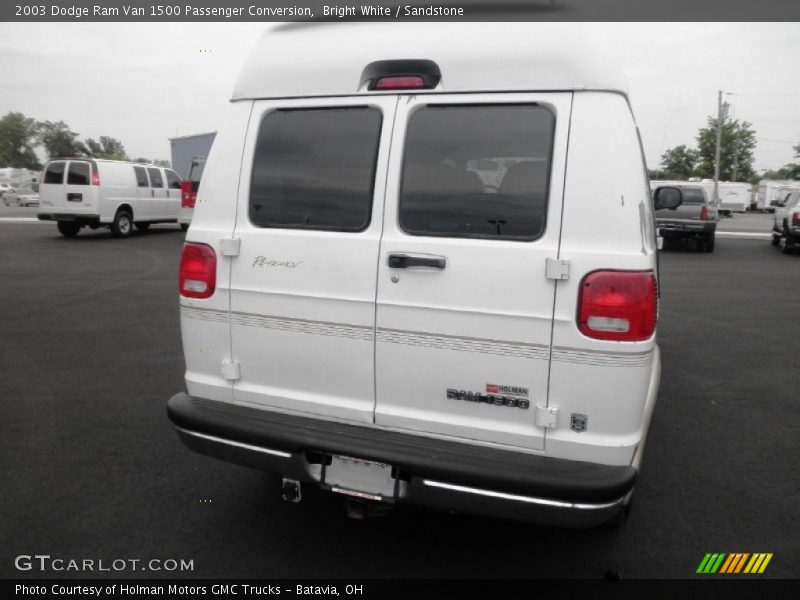 Bright White / Sandstone 2003 Dodge Ram Van 1500 Passenger Conversion