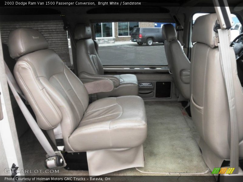 Bright White / Sandstone 2003 Dodge Ram Van 1500 Passenger Conversion