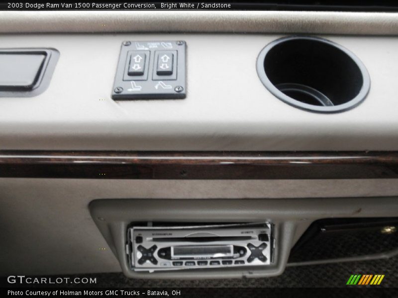 Bright White / Sandstone 2003 Dodge Ram Van 1500 Passenger Conversion