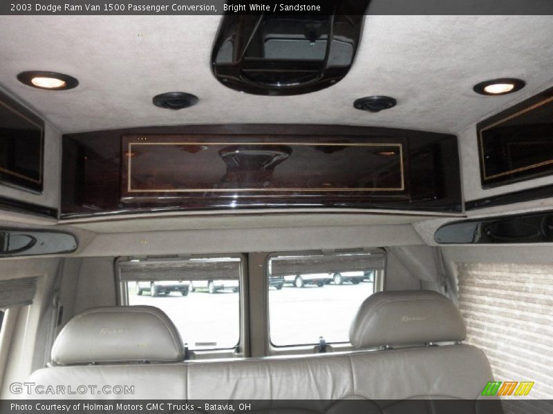 Bright White / Sandstone 2003 Dodge Ram Van 1500 Passenger Conversion